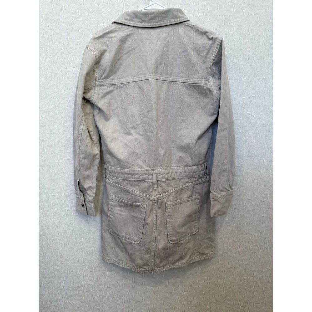 Abercrombie‎ & Fitch Denim Shirt Dress Light Grey Small NWT - Picture 7 of 7